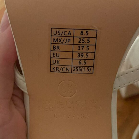 Ankle Wrap White Liliana Block high heelsSize... - Picture 6 of 8